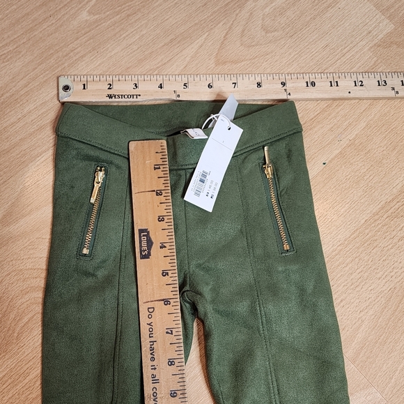 NWT Janie and Jack Faux Suede Green Pull On Pants Kids Size 3 - Picture 5 of 11